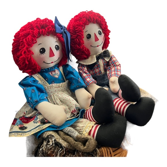 Vintage Raggedy Ann & Andy Dolls From Daisy Kingdom Fabric Patterns. - Picture 4 of 15